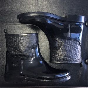 Michael Kors Rain Boots Size 7 Black